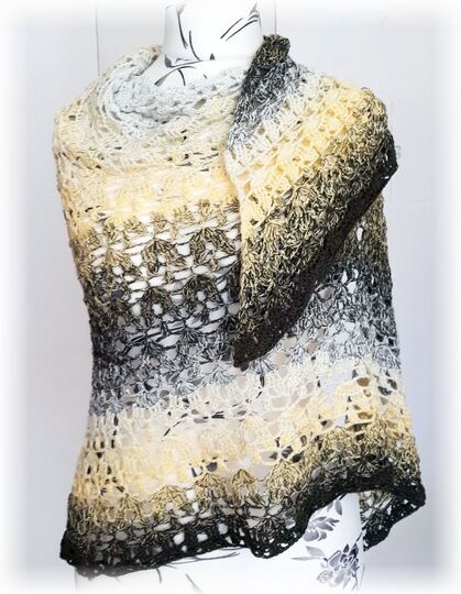 Häkelanleitung Dreieckstuch Tulpentanz