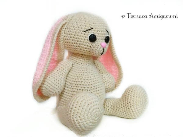 Crochet pattern Long eared rabbit PDF Ternura Amigurumi ENGLISH - DEUTSCH - DUTCH