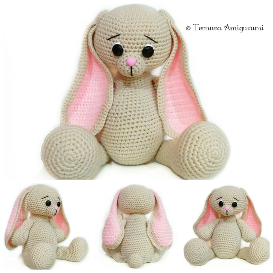 Häkelanleitung Langohriges Kaninchen PDF Ternura Amigurumi DEUTSCH - DUTCH - ENGLISH