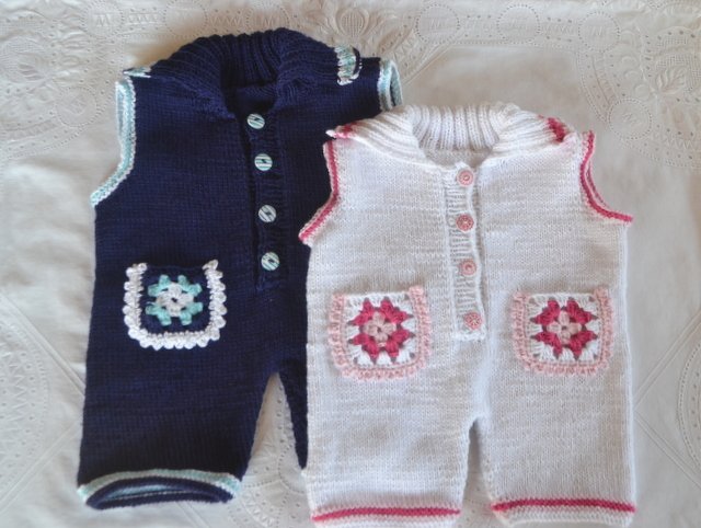 STRICKANLEITUNG * Baby Strampler, Body, Sommerhose in 3 Größen