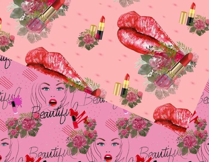 Seamless paper Makeup beauty,cosmetics pattern