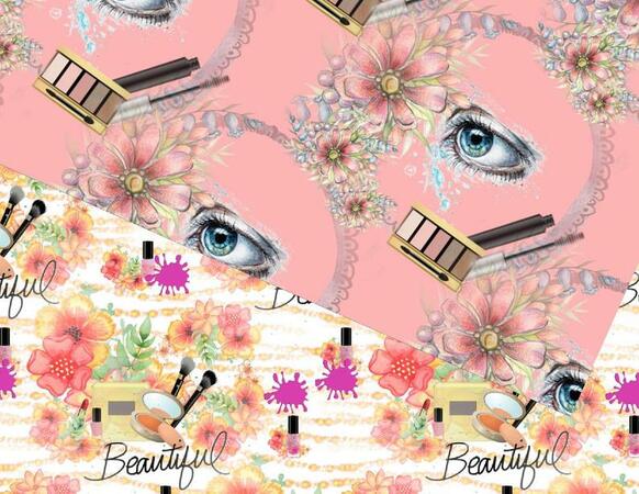 Seamless paper Makeup beauty,cosmetics pattern