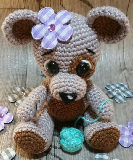 Häkelanleitung Teddybärmädchen Molly