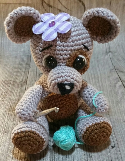 Häkelanleitung Teddybärmädchen Molly