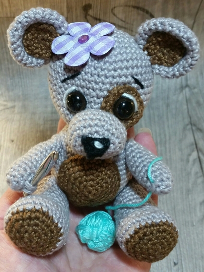 Häkelanleitung Teddybärmädchen Molly