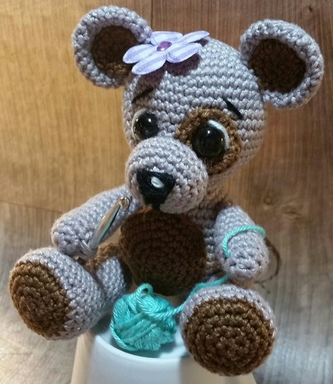 Häkelanleitung Teddybärmädchen Molly