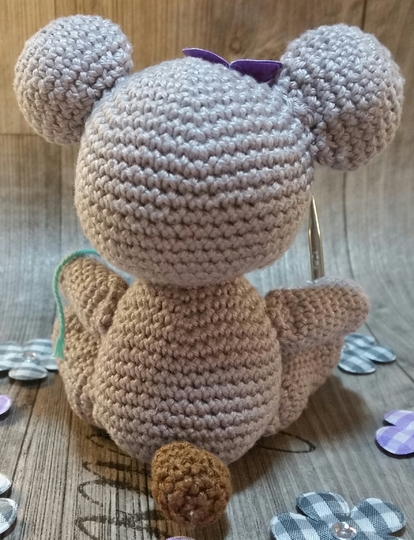 Häkelanleitung Teddybärmädchen Molly