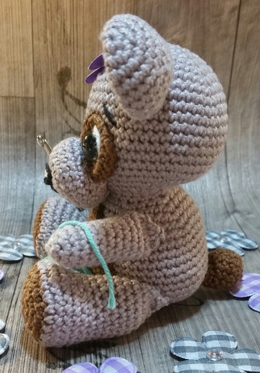 Häkelanleitung Teddybärmädchen Molly