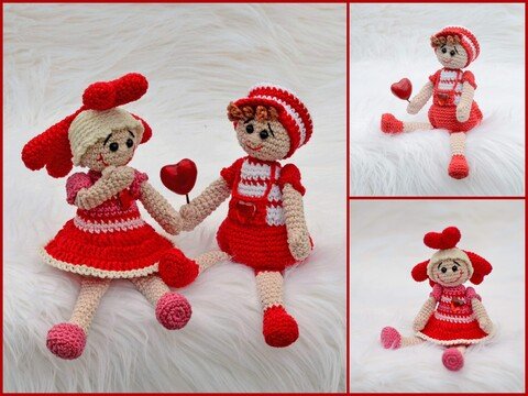 Sparset ICH HAB DICH LIEB Herzmädel und Herzbube Muttertag Vatertag Hochzeit Verliebt