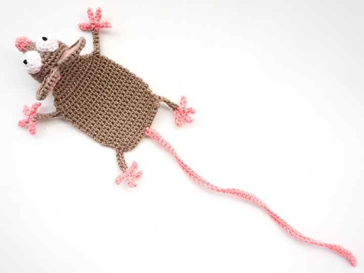 Amigurumi Crochet Mouse Bookmark
