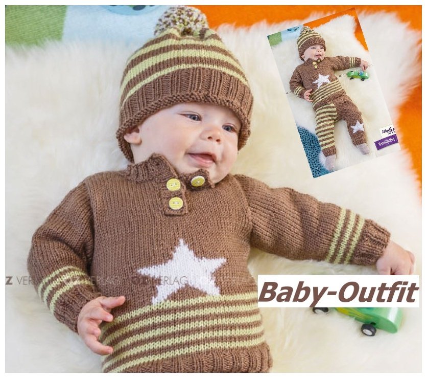 Baby-Outfit mit Sternchen