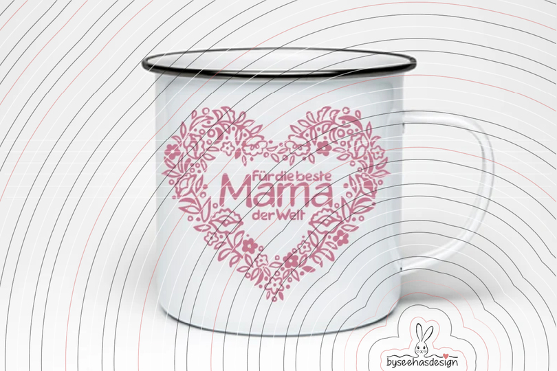 Beste Mama der Welt Plotterdatei SVG DXF