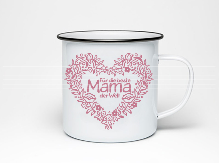 Beste Mama der Welt Plotterdatei SVG DXF FCM