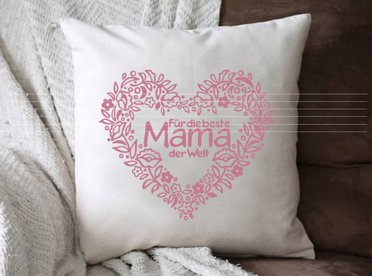 Beste Mama der Welt Plotterdatei SVG DXF FCM