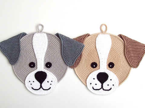 169DE Häkelanleitung Welpe Topflappen - PDF Zabelina CP