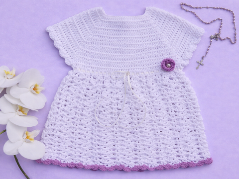 Häkelanleitung Taufkleid