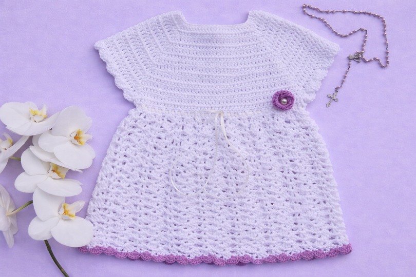 Häkelanleitung Taufkleid