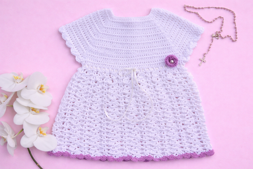 Häkelanleitung Taufkleid