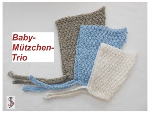 Baby-Mützchen-Trio