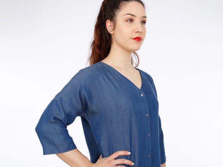 FRAU EDDA gerade Blusenkleid, e-book