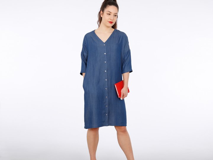 FRAU EDDA gerade Blusenkleid, e-book