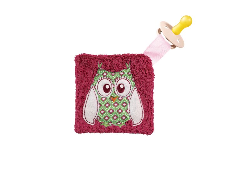 Stickdatei Schmusetuch Eule ITH drei Größen