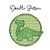 Stickdatei Doodle Button Dino - Rahmen ab 10 cm x 10 cm