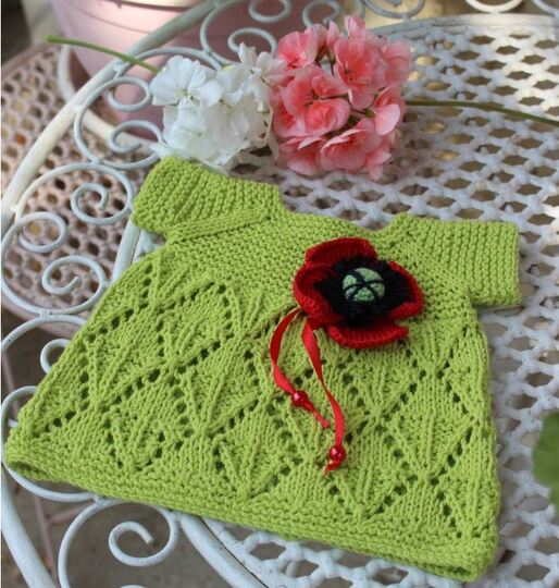 Doll Dress Knitting Pattern