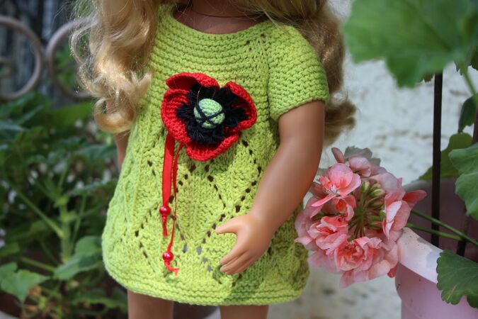 Doll Dress Knitting Pattern