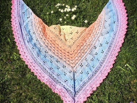 Anleitung: Dreieckstuch "Feria"