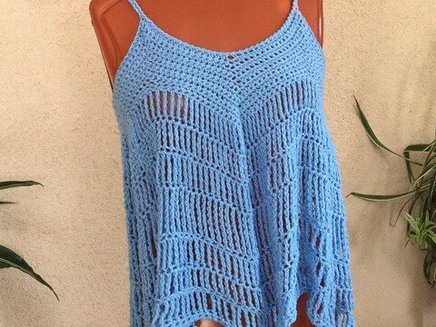 Hängerchen Top "Ibiza" Häkeln für Anfänger