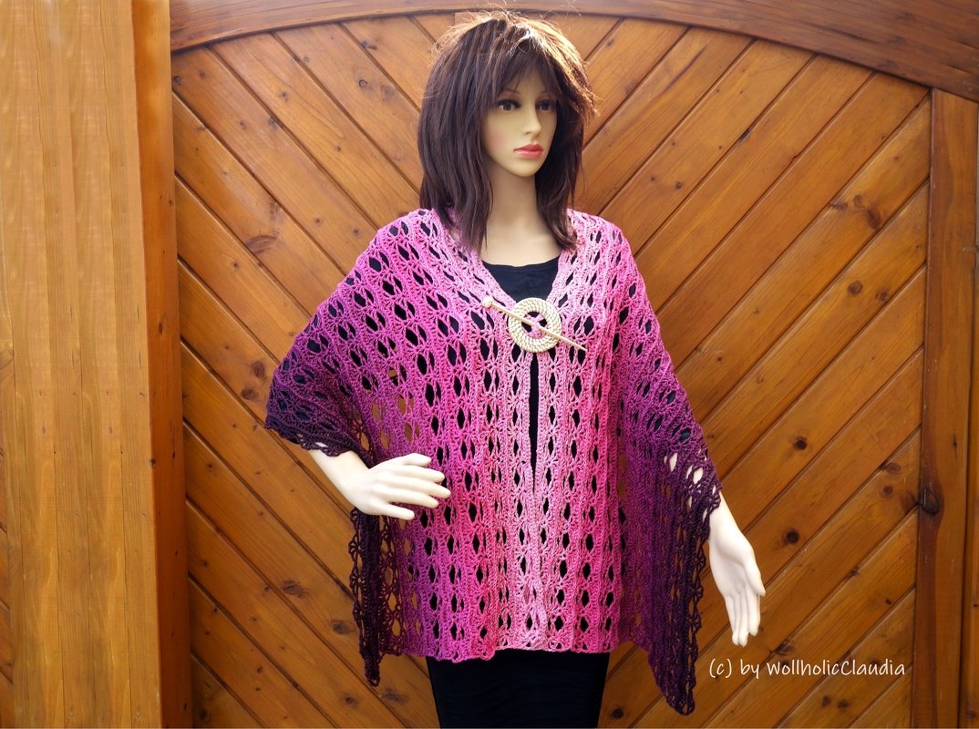 Häkelanleitung Stola/ Tuch "Beerenfächer" - Bild 4