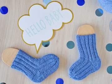 Babysocken stricken in 4 Größen