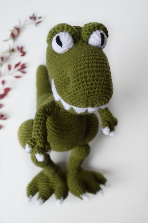 Amigurumi Dinosaur Pattern, Crochet T-Rex