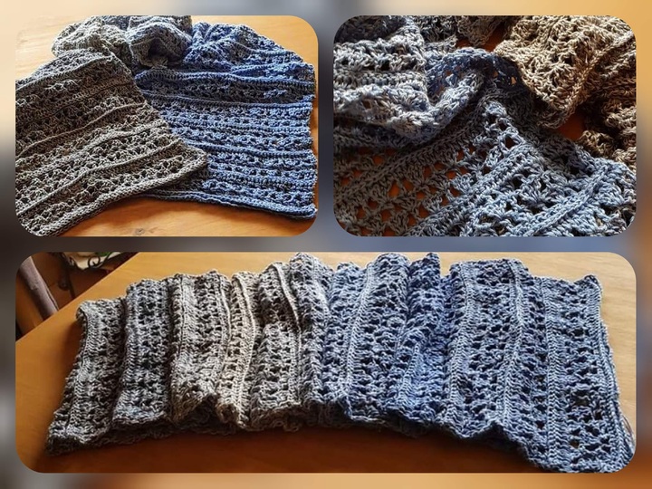 Häkelanleitung "Alina" Dreiecktuch und Stola 2 in 1 Anleitung