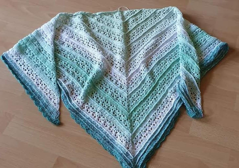 Häkelanleitung "Alina" Dreiecktuch und Stola 2 in 1 Anleitung