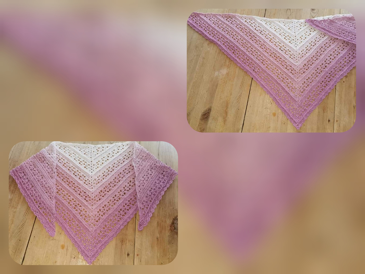 Häkelanleitung "Alina" Dreiecktuch und Stola 2 in 1 Anleitung
