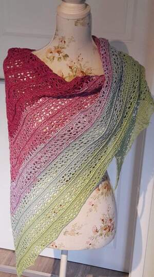 Häkelanleitung "Alina" Dreiecktuch und Stola 2 in 1 Anleitung