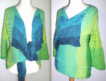 Mysteria – Strickjacke aus Farbverlaufsgarn