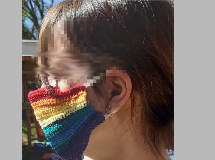 Gehäkelte Nasen- Mundmaske ***NICHT Medizinisch!