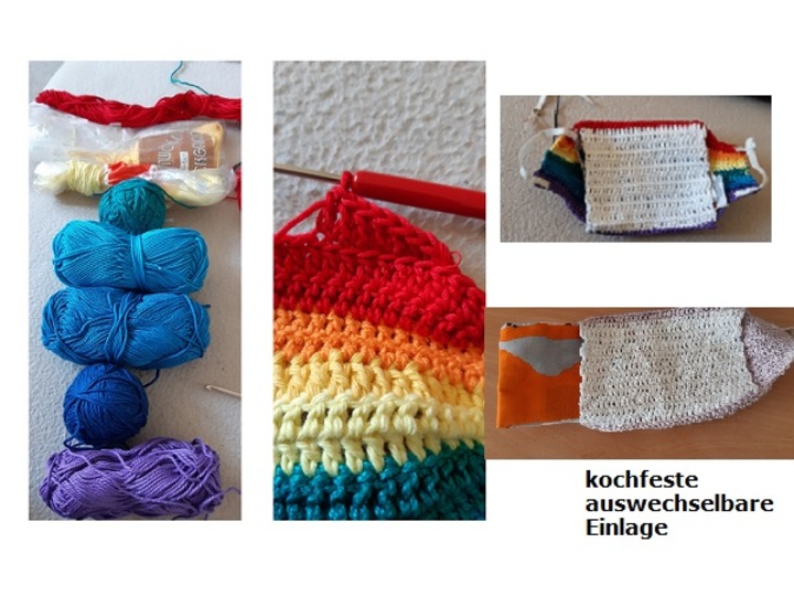 Gehäkelte Nasen- Mundmaske ***NICHT Medizinisch!