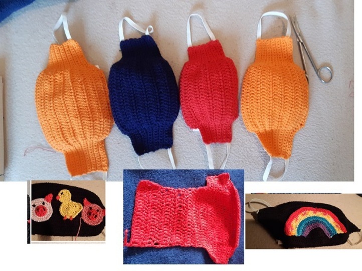 Gehäkelte Nasen- Mundmaske ***NICHT Medizinisch!