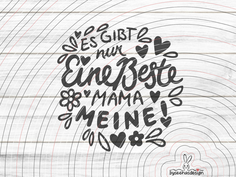 Beste Mama Plotterdatei SVG DXF