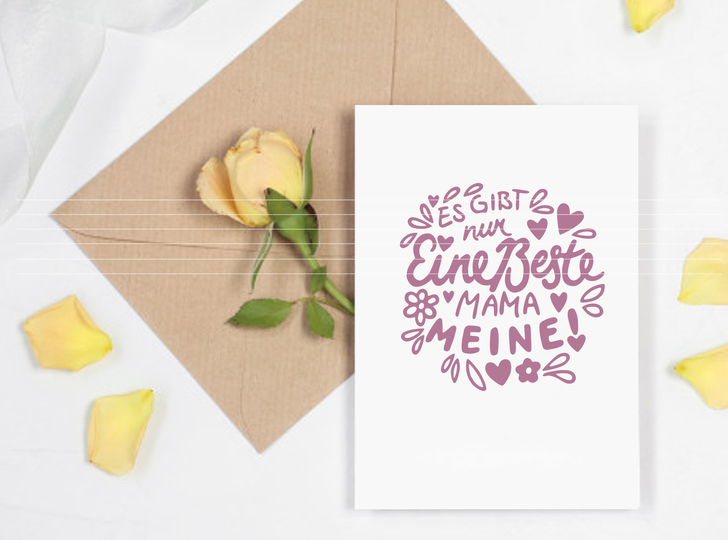 Beste Mama Plotterdatei SVG DXF
