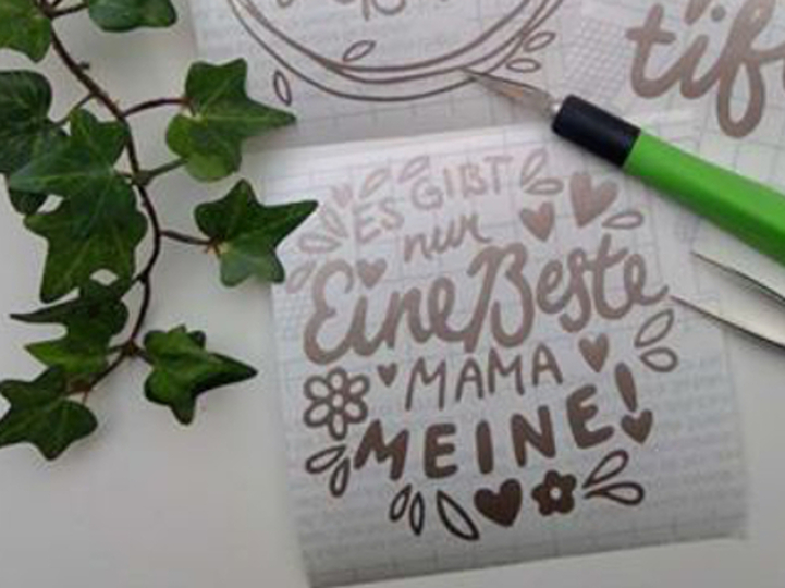 Beste Mama Plotterdatei SVG DXF