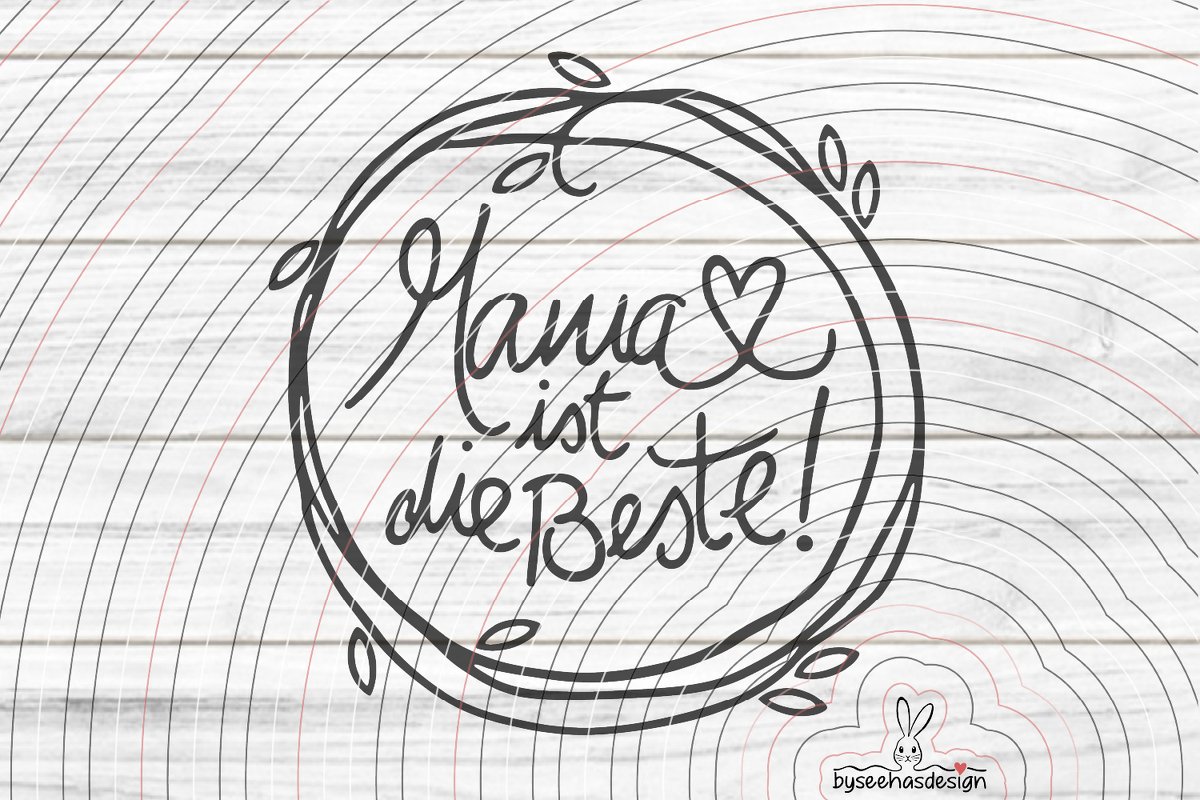 Beste Mama Plotterdatei SVG DXF - Bild 2