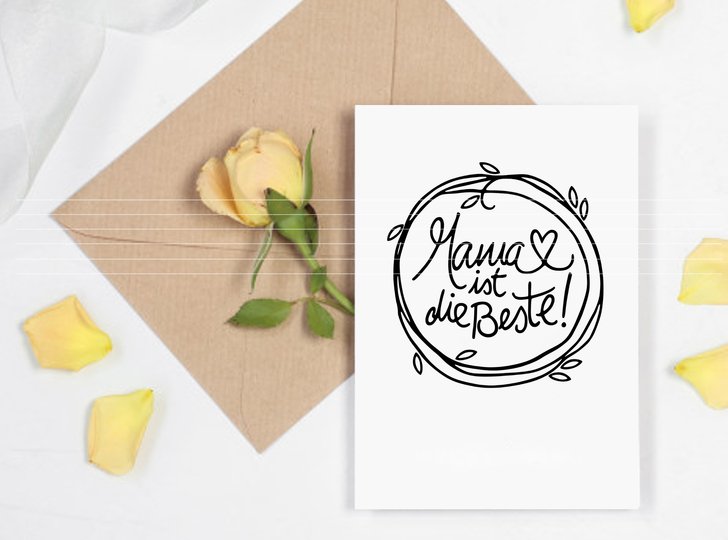 Beste Mama Plotterdatei SVG DXF
