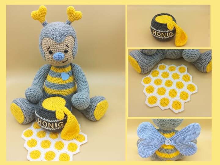 Häkelanleitung / Amigurumi / Bienchen Lilly Bee