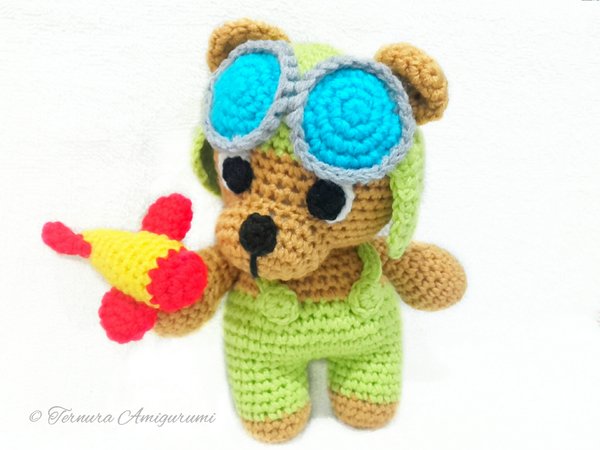 Crochet pattern little aviator