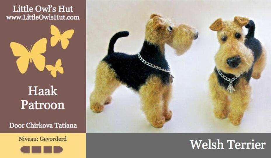 102NLY Welsh Terrier - Amigurumi Haakpatroon - PDF by Chirkova CP